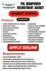 Filipino Skilled Workers In Europe