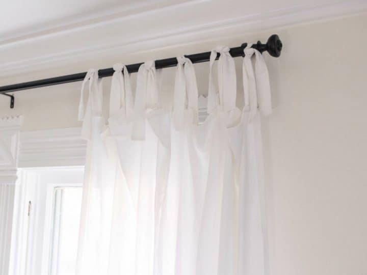 how to tie curtains in a knot