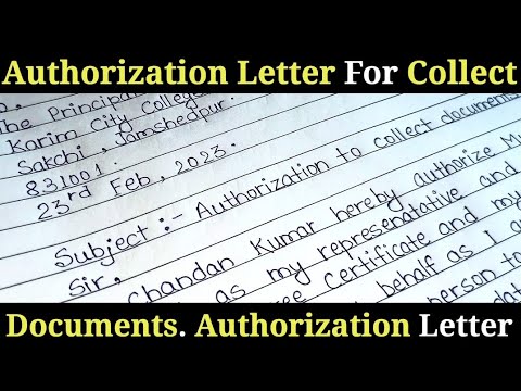 Authorization Letter for Scholarship