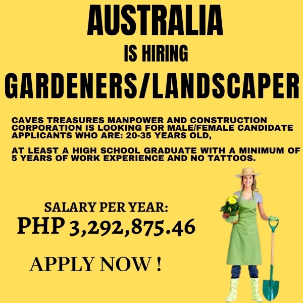 Hiring Filipino Landscaper/Gardeners