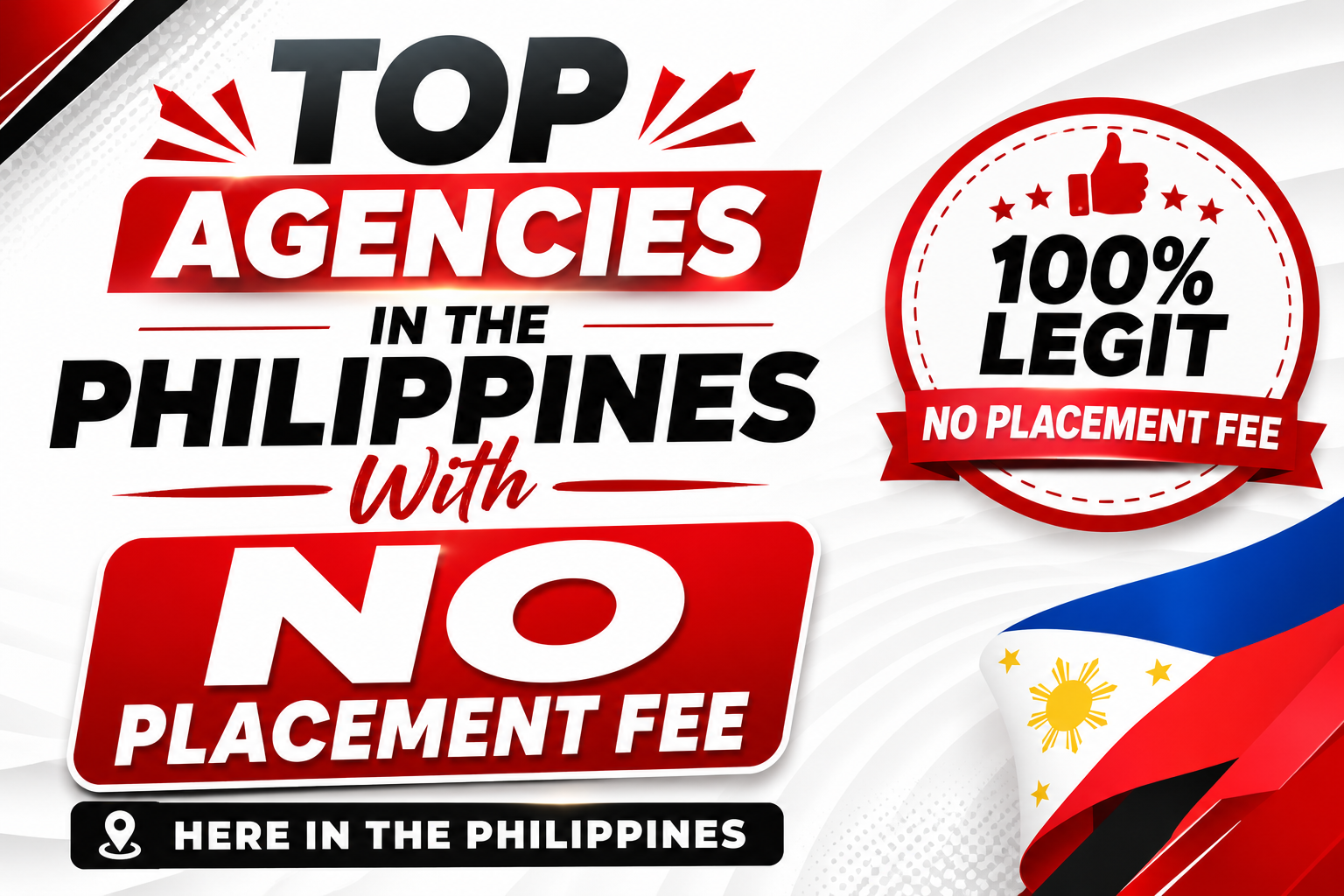 Top Agencies in the Philippines With NO Placement Fee