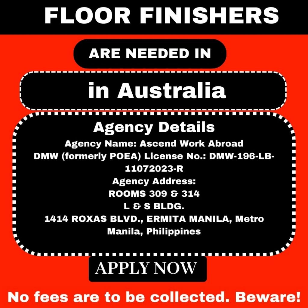 Floor Finisher in Australia