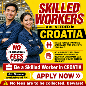 Urgent Hiring Skilled Workers in Croatia 2026