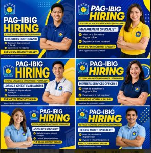 Pag-IBIG Fund Hiring 2026 - APPLY NOW!