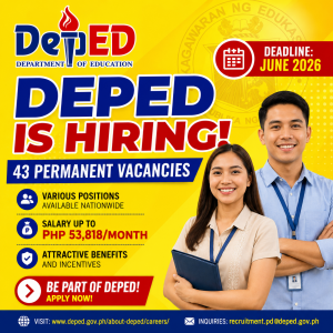 43 DepEd Job Vacancies 2026