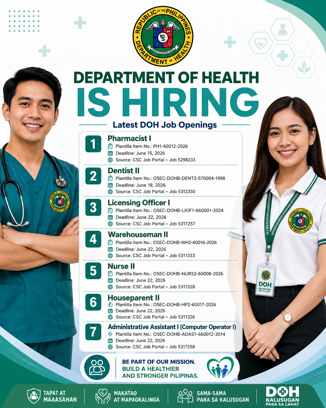 DOH Job Vacancies 2026