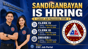 Sandiganbayan Job Vacancies 2026